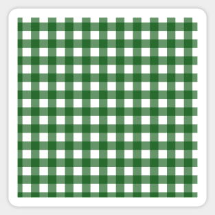 Checkered Green Gingham Sticker